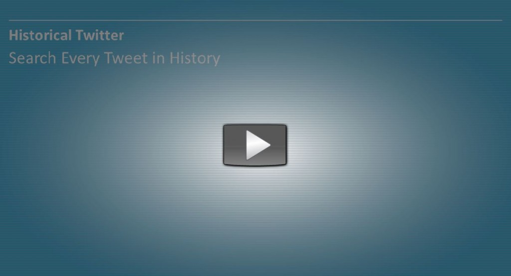 Search every tweet in history